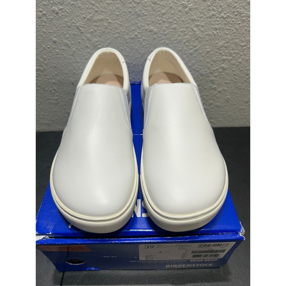 Birkenstock Oswego Natural Leather White EU 39 US L8 M6 Womens Mens